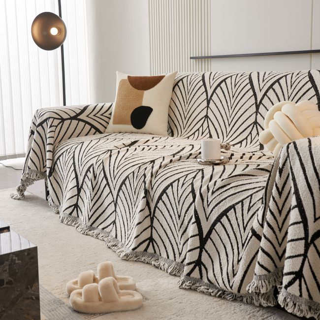 Housse de coussin design géométrique
